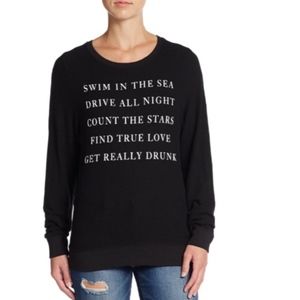 Wildfox Swim in the Sea... Baggy Beach Sweater